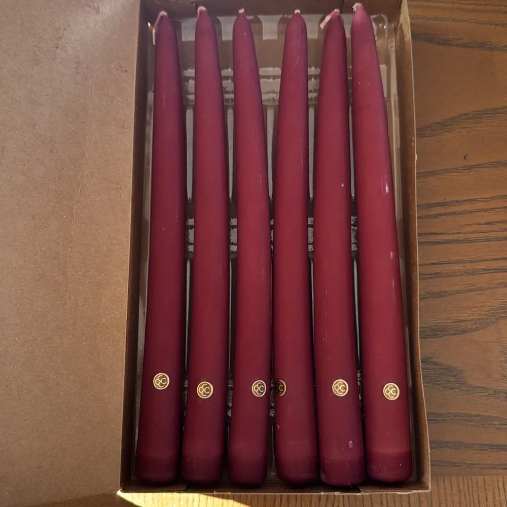 NWB- PartyLite P0728 Box of 6 Mulberry Handip  Candles 10